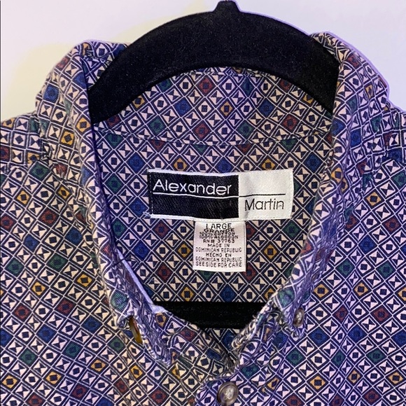 Men’s Alexander Martin Pattern button up - Picture 4 of 4